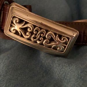 Brighton brown leather belt